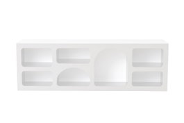 Hanah Home Consola de Salón Ferlis Blanca, 160 cm de Ancho x 51 cm de Alto x 40 cm de Profundidad, Hecha de Tablero de Melamina, Minimalista y Moderna